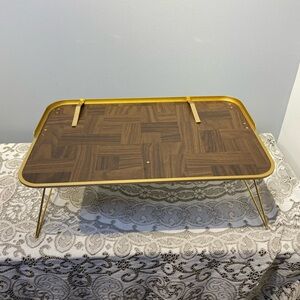 Folding Bed/Reading/Laptop/Tablet Tray with Brass Accents